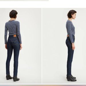 Levi's 501S Premium Button Fly Skinny Jean in DARK HORIZONS 25w/Measurements